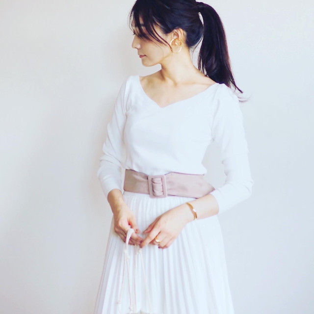 belllabell 牛革 ヌバックレザーサッシュベルト 太ベルト 50ｍｍ幅(rl-sash2)